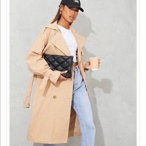 NWT Camel Oversized Midi Trench